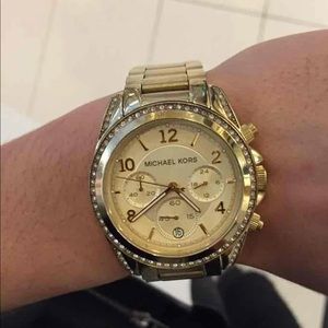 Michael Kors gold tone blair